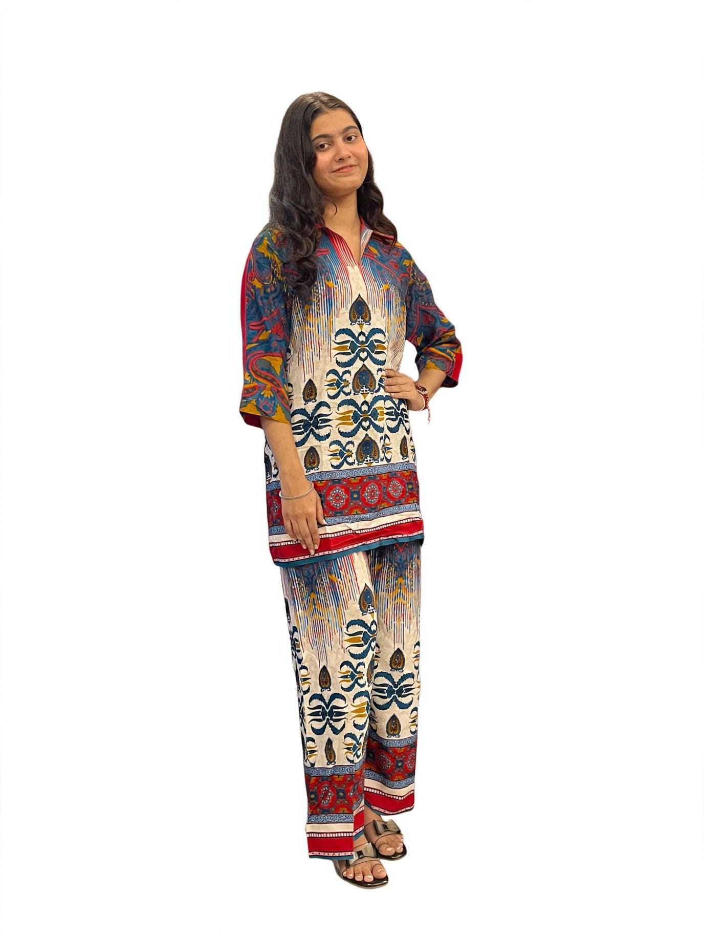 Sea Green Mosaic Print Co-ord Set