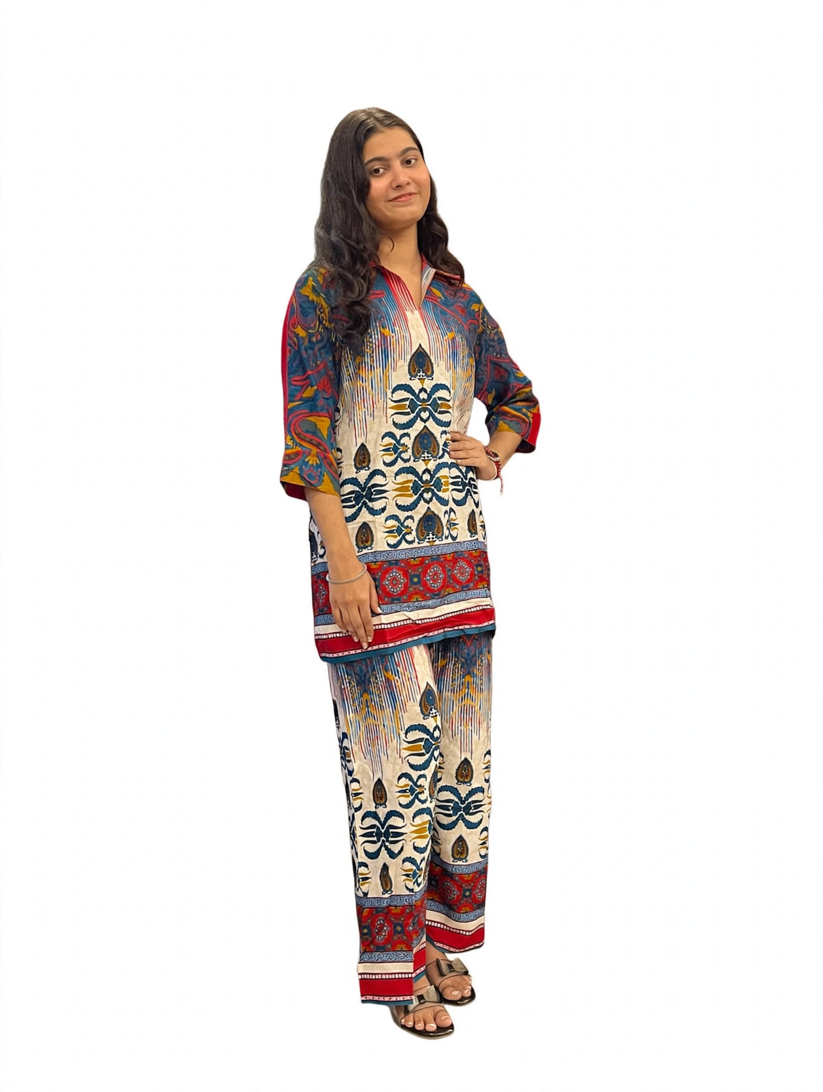 Sea Green Mosaic Print Co-ord Set