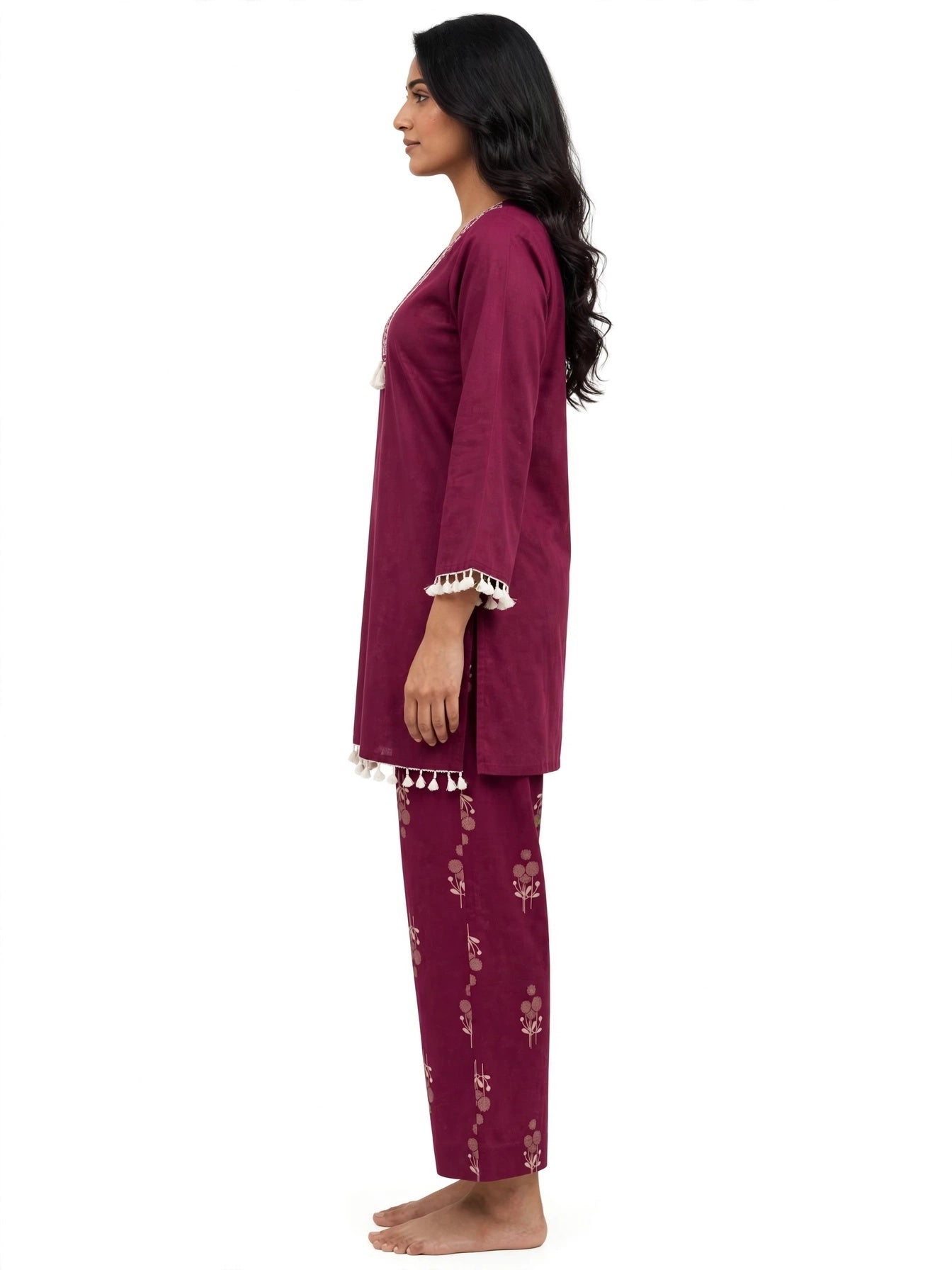 Meher Wine Co-Ord Set