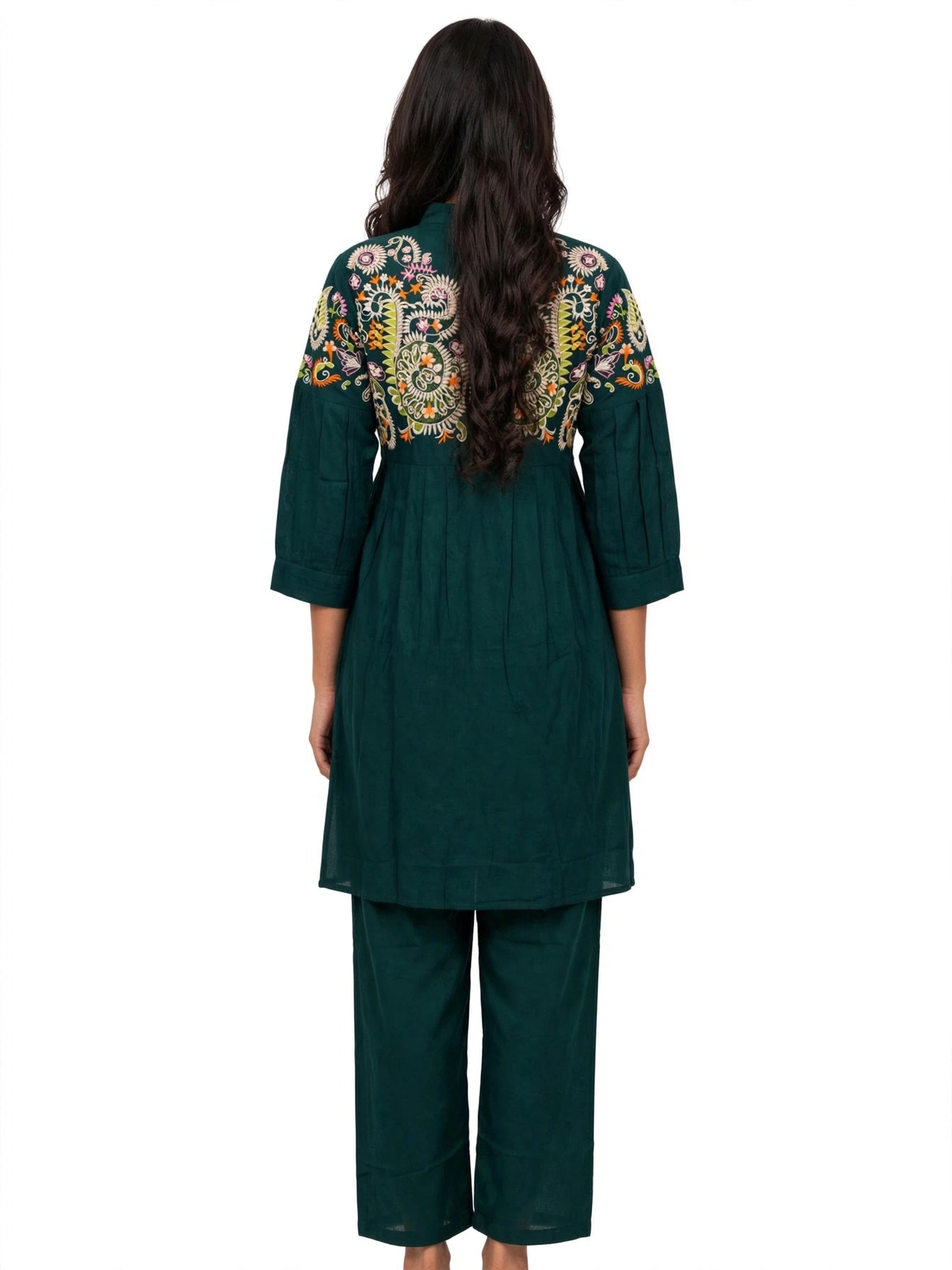 Embroidery Flower Co-ord Set