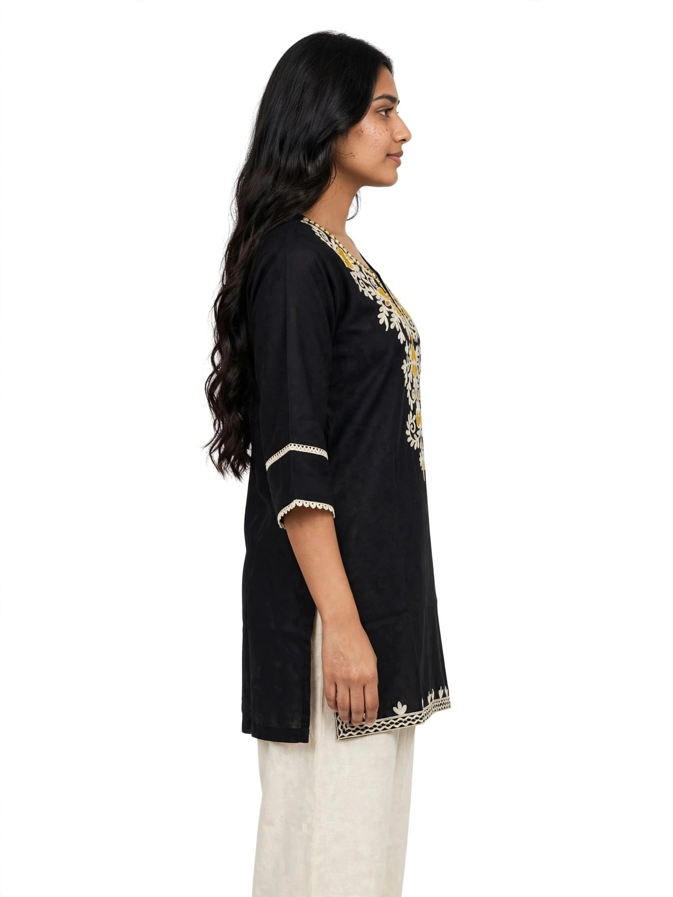Noor Black & Ivory Embroidered Co-ord Set