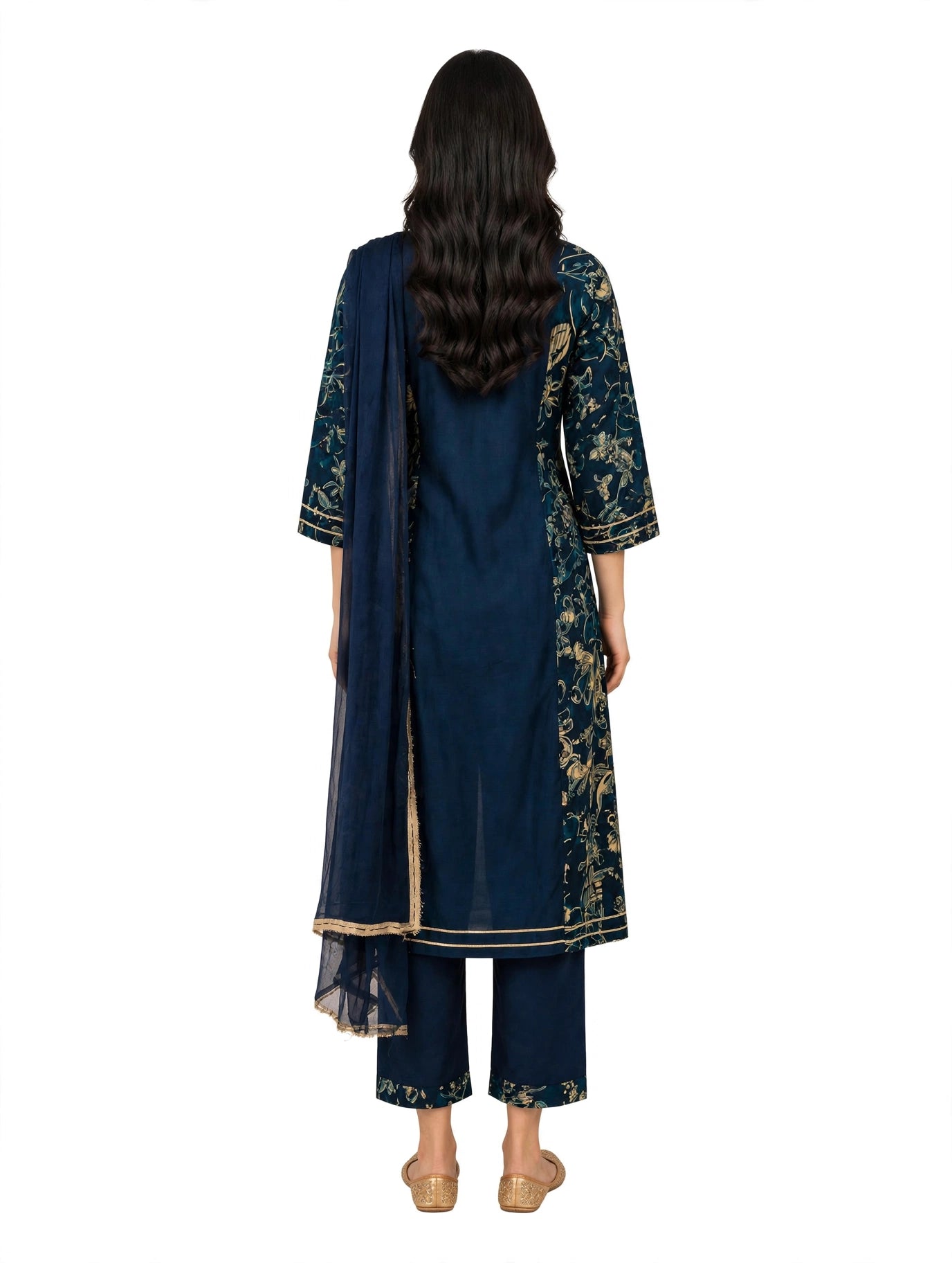Saanvi Midnight Floral Suit Set