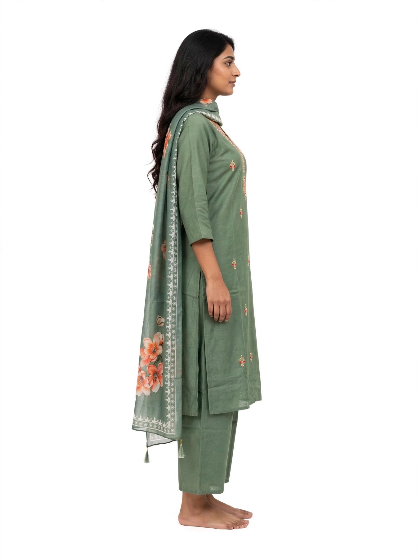 Mehendi Bloom Sage Suit Set