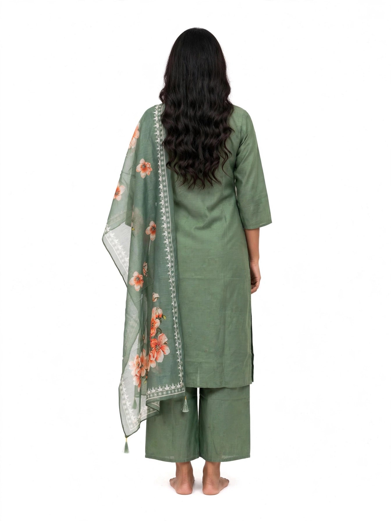 Mehendi Bloom Sage Suit Set