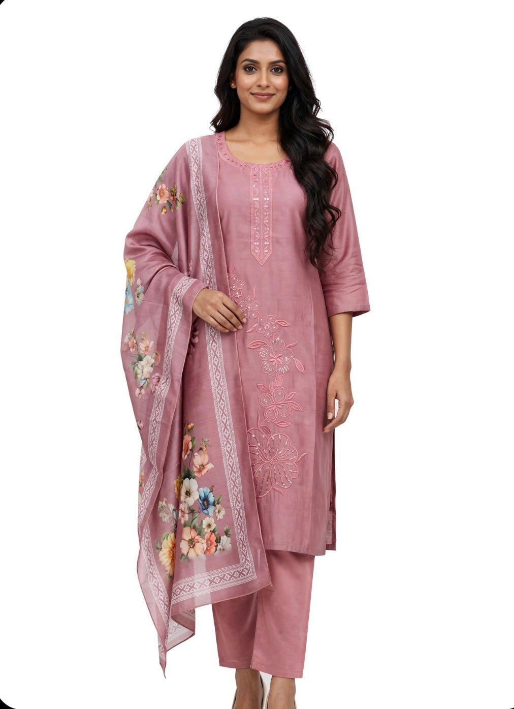 Rose Bloom Floral Suit Set