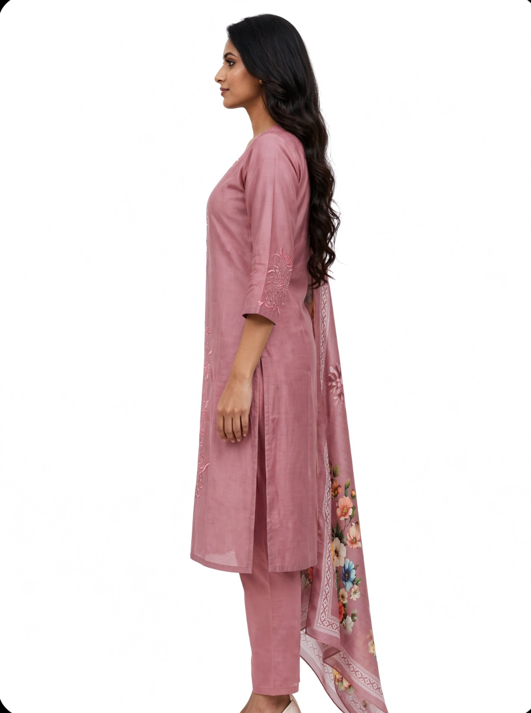 Rose Bloom Floral Suit Set