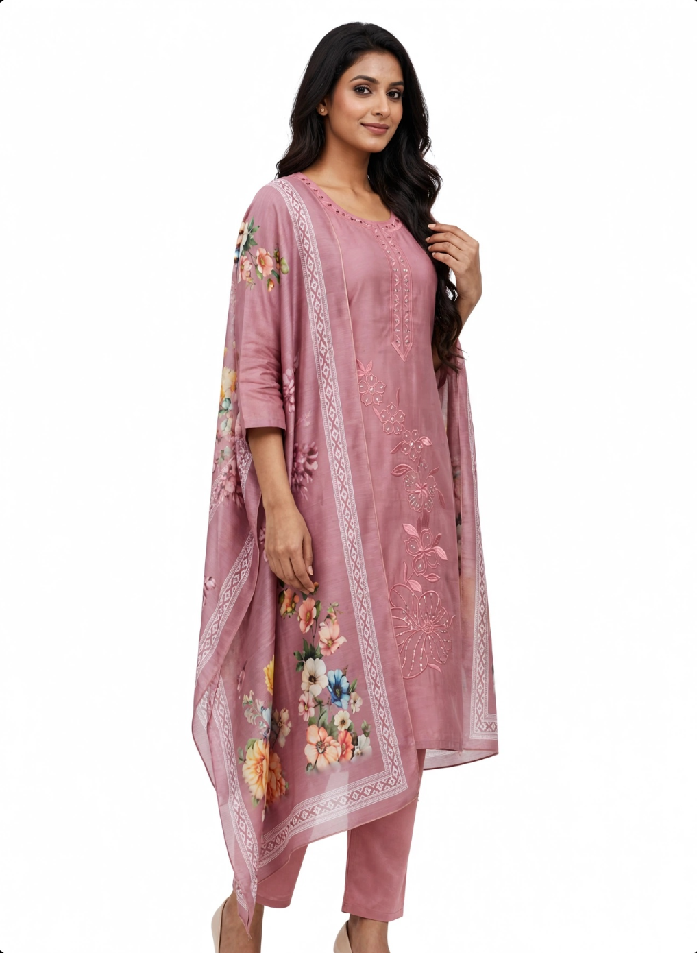 Rose Bloom Floral Suit Set
